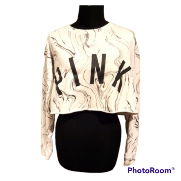 Pink Victoria's Secrets Crop Top Sweater - Picture 2 of 5